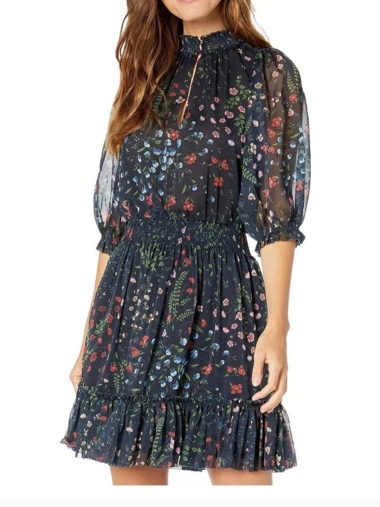 Joie Dresses & Skirts - Joie NEW Shima High Neck in Navy Midnight Floral